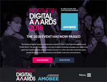 Tablet Screenshot of northerndigitalawards.com